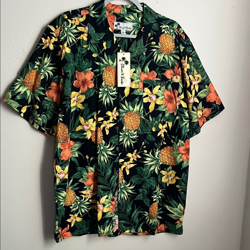 🌴🍂Tropical Vibes Men's Floral Button Down Shirt